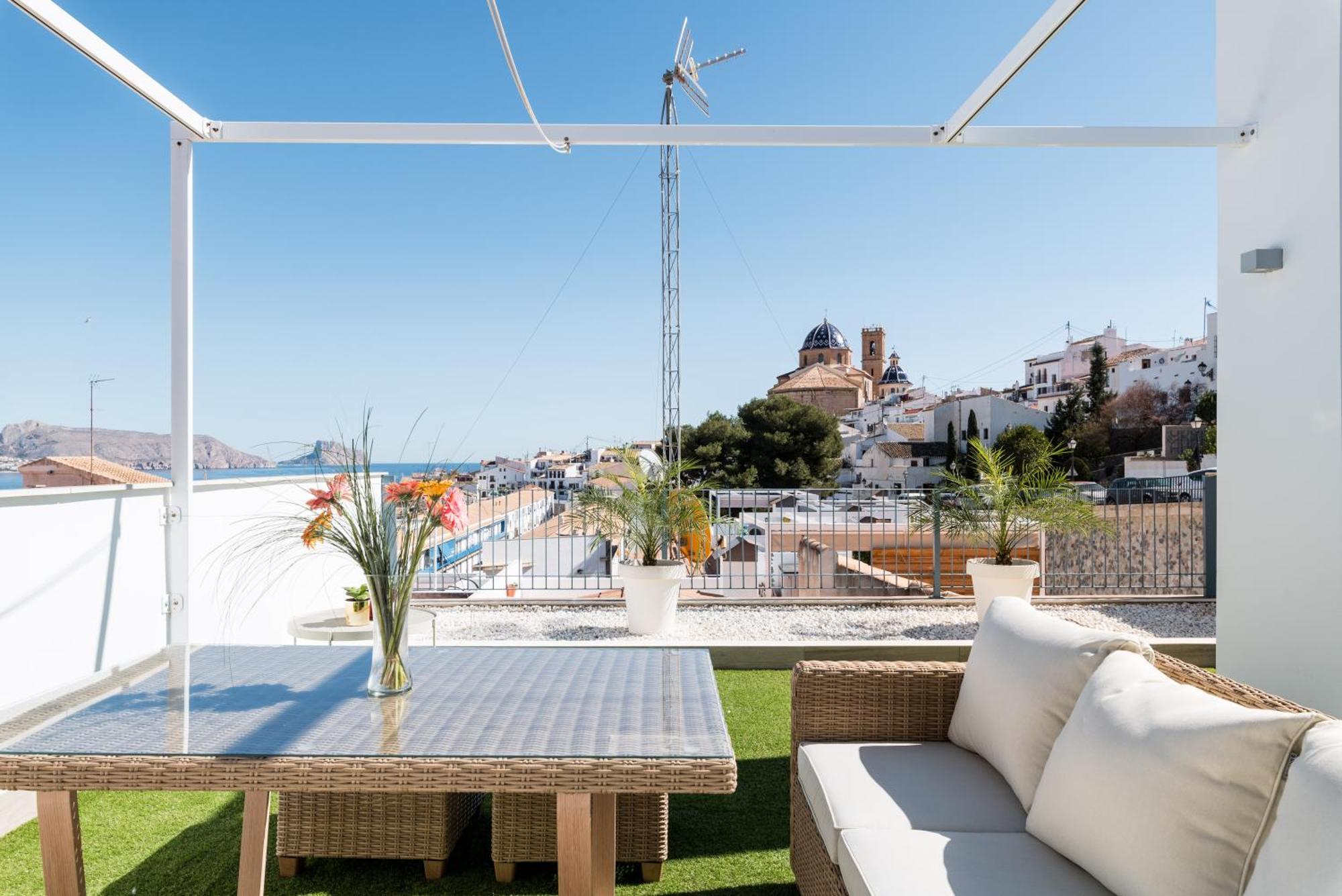 Atico Vistas Al Mar, Terraza, Piscina Y Parking By Vero 阿尔啼 外观 照片