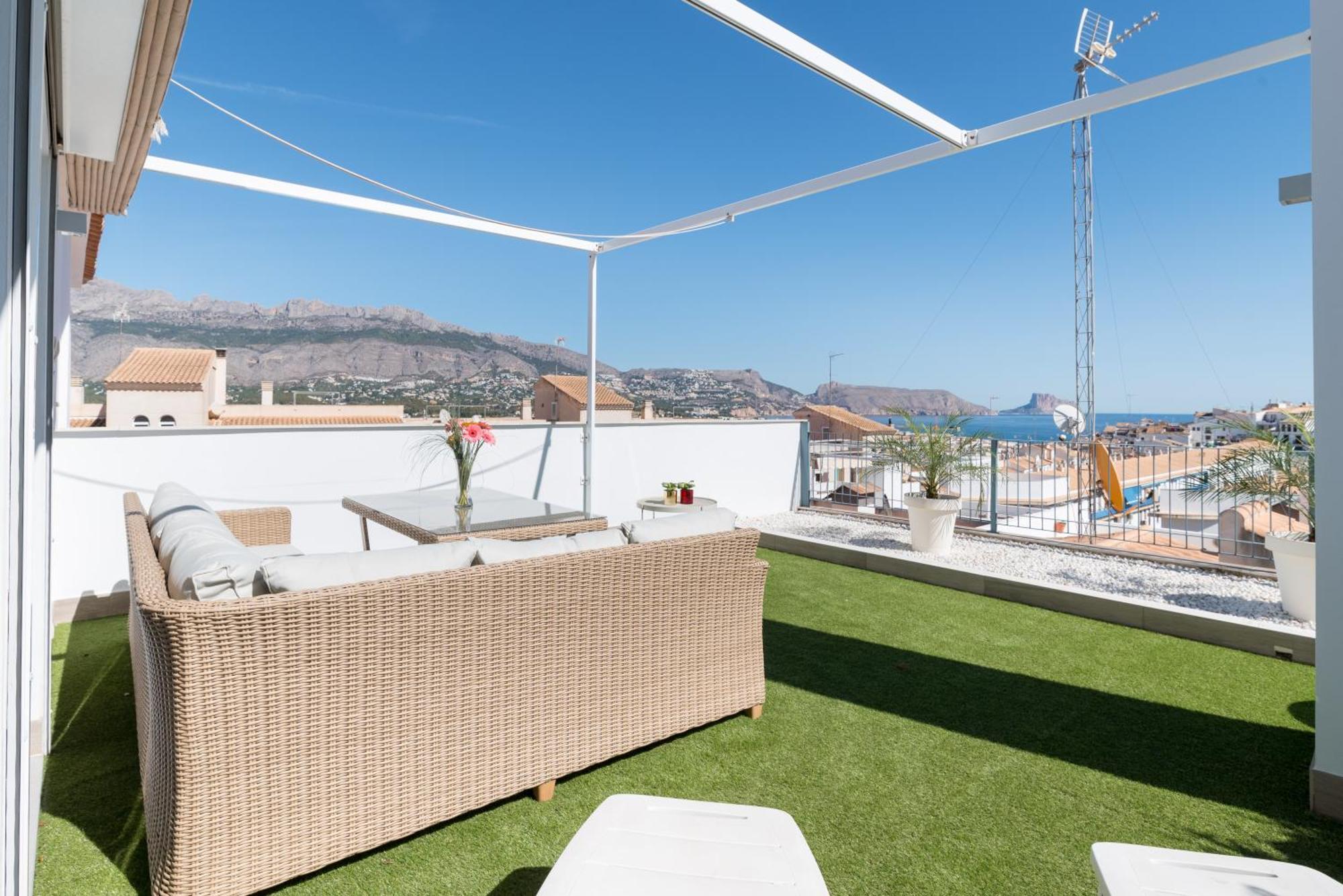 Atico Vistas Al Mar, Terraza, Piscina Y Parking By Vero 阿尔啼 外观 照片